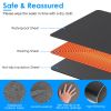 Warm Desk Pad Waterproof Heated Mouse Pad for Office Heated Desk Mat with 3 Temperature Levels 3 Timer Settings Digital Display 31.5x13in Grey