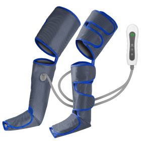 Leg Massager Air Compression Calf Feet Thigh Foot Massage Wraps Muscle Pain Relief Blood Circulation w/ 4 Modes 3 Intensities