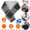 Electric Heated Scarf USB Heating Neck Wrap Unisex Winter Heated Neck Shawl Soft Warm Scarves w/ 3 Heating Modes