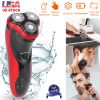 Electric Shaver Razor for Men IPX7 Waterproof Beard Trimmer 3D Rechargeable Painless Rotary Shaver with Pop up Trimmer 2 in 1 Electric Shaver