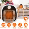 1000W Portable Electric Heater Cooler 3 Gear PTC Ceramic Space Heater Overheating Tip Over Protection 3S Heating Space for 269 sqft Home Office Use