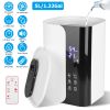 5L/1.32Gal Humidifiers Top Fill Cool Mist Humidifier with Essential Oils Diffuser Filter 360° Rotatable Outlet Nozzle 1-8 Hours Timer 1-3 Level Mist 4