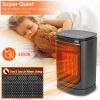 1500W Electric Space Heater Ceramic Heater Fan 90ºOscillating Heating Fan with 3 Modes Remote Control Digital Display Tip-over Overheating Protection