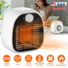 1000W Portable Electric Heater Cooler 3 Gear PTC Ceramic Space Heater Overheating Tip Over Protection 3S Heating Space for 269 sqft Home Office Use