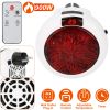 900W Portable Heater Fan Wall Outlet Space Heater Plug-in Heater Adjustable Temperature Auto Shut off w/Remote Control