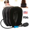 Inflatable Cervical Neck Traction Pillow Neck Shoulder Spine Alignment Pump Travel Support Pillow Inflatable Spinal Decompression Pillow