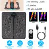 Foot Massage Pad Electric Stimulator Massager Unit Leg Reshaping Muscle Pain Relax Foldable Massage Mat with 8 Modes 19 Intensity Levels Remote Contro