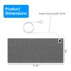 Warm Desk Pad Waterproof Heated Mouse Pad for Office Heated Desk Mat with 3 Temperature Levels 3 Timer Settings Digital Display 31.5x13in Grey