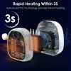 1000W Portable Electric Heater Cooler 3 Gear PTC Ceramic Space Heater Overheating Tip Over Protection 3S Heating Space for 269 sqft Home Office Use