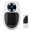 500W Portable Heater Fan Wall Outlet Space Heater Plug-in Heater Adjustable Temperature Auto Shut off w/ Remote Control