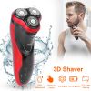 Electric Shaver Razor for Men IPX7 Waterproof Beard Trimmer 3D Rechargeable Painless Rotary Shaver with Pop up Trimmer 2 in 1 Electric Shaver