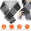 Electric Heated Scarf USB Heating Neck Wrap Unisex Winter Heated Neck Shawl Soft Warm Scarves w/ 3 Heating Modes