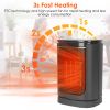 1500W Electric Space Heater Ceramic Heater Fan 90ºOscillating Heating Fan with 3 Modes Remote Control Digital Display Tip-over Overheating Protection