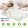 Bamboo Memory Foam Sleep Pillow Contoured Cervical Orthopedic Pillow Neck Support Breath Pillow