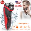 Electric Shaver Razor for Men IPX7 Waterproof Beard Trimmer 3D Rechargeable Painless Rotary Shaver with Pop up Trimmer 2 in 1 Electric Shaver