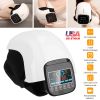 Electric Rechargeable Knee Massager Infrared Heat Pain Relief Therapy Knee Brace Wrap with Air Pressure Kneading Timer Temperature Adjustment